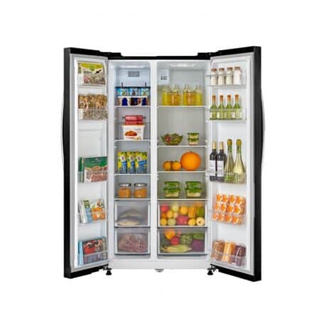 rent-to-own-Midea-584L-Side-by-side-Black-Glass-Fridge-Freezer-1