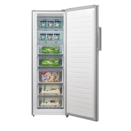 rent-to-own-Midea-268L-Upright-Fridge-or-Freezer-Stainless-Steel-1